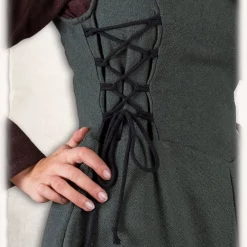 Mytholon Medieval Surcot Uma, Green -Medieval Clothing Sales Store medieval surcot uma green 3