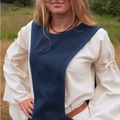 Medieval Surcotte Isabeau, Blue -Medieval Clothing Sales Store medieval surcotte isabeau blue 2