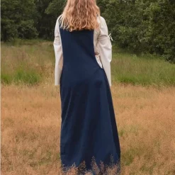 Medieval Surcotte Isabeau, Blue -Medieval Clothing Sales Store medieval surcotte isabeau blue 4