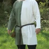 Medieval Tunic Mi-parti Green-white