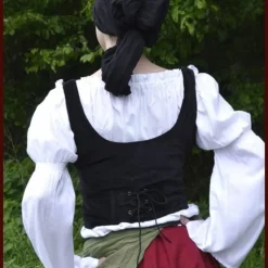 Medieval Waistcoat Ryia, Black 5 Medieval Waistcoat Ryia, Black -Medieval Clothing Sales Store medieval waistcoat ryia black 2