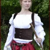 Medieval Waistcoat Ryia, Brown