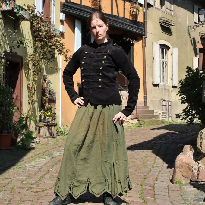 Leonardo Carbone Military Jacket Emily Black 2 Leonardo Carbone Military Jacket Emily Black - Image 2