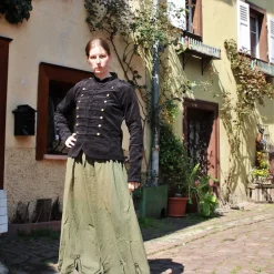 Leonardo Carbone Military Jacket Emily Black 8 Leonardo Carbone Military Jacket Emily Black -Medieval Clothing Sales Store military jacket emily black 2