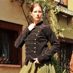 Leonardo Carbone Military Jacket Emily Black 9 Leonardo Carbone Military Jacket Emily Black -Medieval Clothing Sales Store military jacket emily black 3