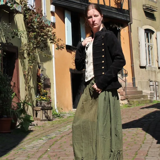 Leonardo Carbone Military Jacket Emily Black 6 Leonardo Carbone Military Jacket Emily Black - Image 6