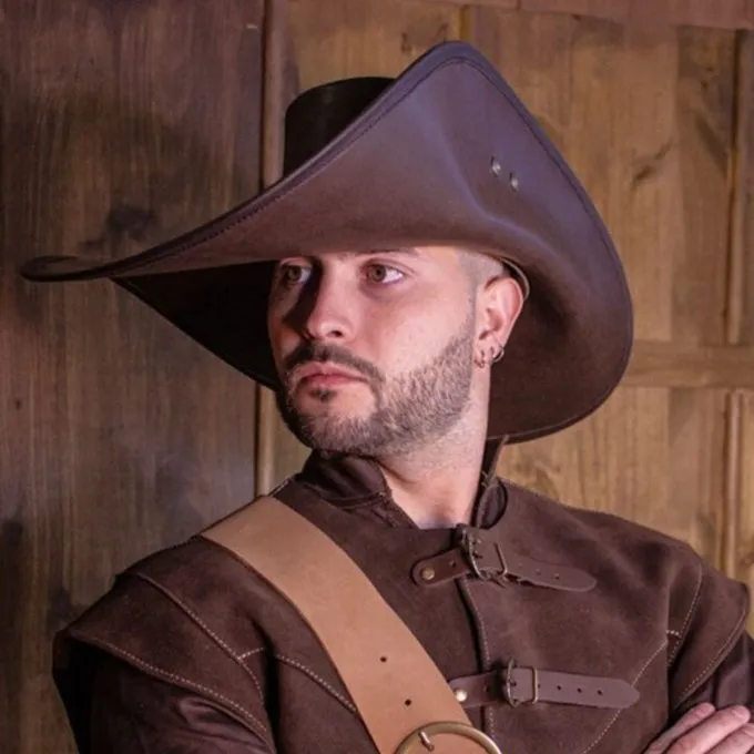 Rawblade Musketeer Hat Toledo, Brown 2 Rawblade Musketeer Hat Toledo, Brown - Image 2