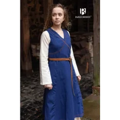 Burgschneider Overdress Khara, Blue -Medieval Clothing Sales Store overdress khara blue 2