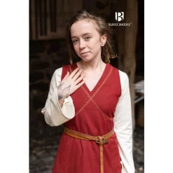 Burgschneider Overdress Khara, Red -Medieval Clothing Sales Store overdress khara red 2