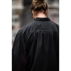 Leonardo Carbone Pavia Shirt, Black-brown 10 Leonardo Carbone Pavia Shirt, Black-brown -Medieval Clothing Sales Store pavia shirt black brown 4