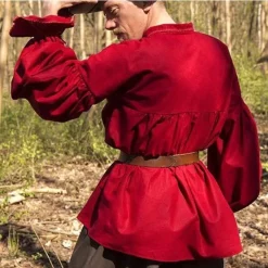 Epic Armoury Pirate Shirt Jack, Red -Medieval Clothing Sales Store pirate shirt jack red 3