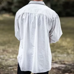 Leonardo Carbone Pirate Shirt James, White -Medieval Clothing Sales Store pirate shirt james white 3