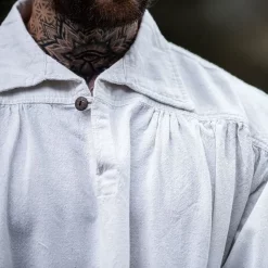 Leonardo Carbone Pirate Shirt James, White -Medieval Clothing Sales Store pirate shirt james white 5