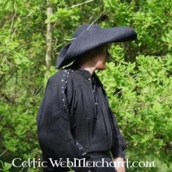 Leonardo Carbone Pirate Shirt With Laces, White -Medieval Clothing Sales Store pirate shirt with laces white 4