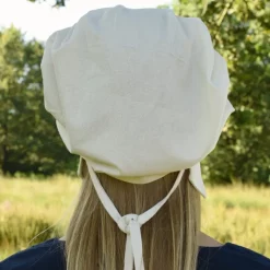 Pleated Cap Amsterdam, Natural -Medieval Clothing Sales Store pleated cap amsterdam natural 2