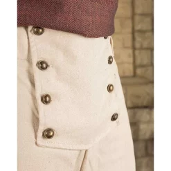 Mytholon Pollard Pirate Trousers, Cream -Medieval Clothing Sales Store pollard pirate trousers cream 3