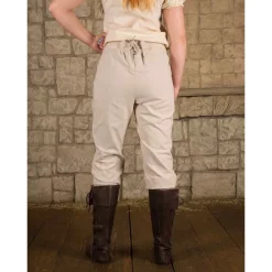 Mytholon Pollard Pirate Trousers, Cream -Medieval Clothing Sales Store pollard pirate trousers cream 5