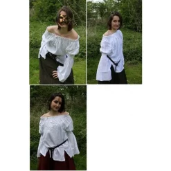 Leonardo Carbone Renaissance Blouse, Black 8 Leonardo Carbone Renaissance Blouse, Black -Medieval Clothing Sales Store renaissance blouse black 2