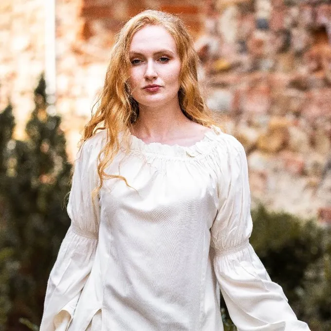 Leonardo Carbone Renaissance Blouse, Cream 2 Leonardo Carbone Renaissance Blouse, Cream - Image 2