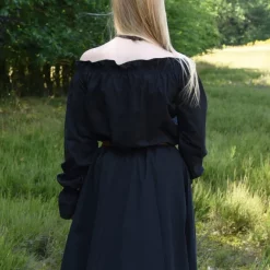 Renaissance Blouse Elisabeth, Black -Medieval Clothing Sales Store renaissance blouse elisabeth black 5