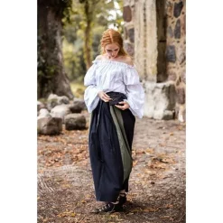 Leonardo Carbone Renaissance Blouse, White -Medieval Clothing Sales Store renaissance blouse white 2