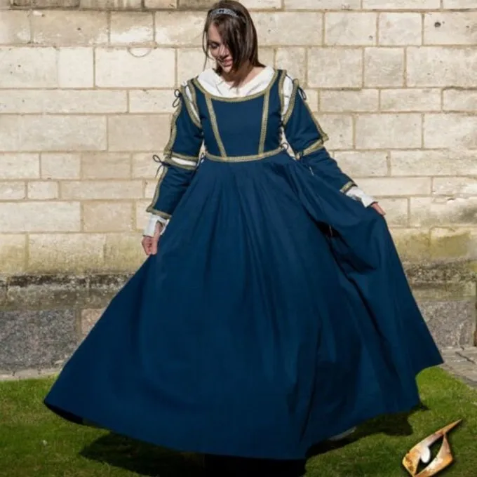 Epic Armoury Renaissance Dress Lucrezia, Blue 1 Epic Armoury Renaissance Dress Lucrezia, Blue