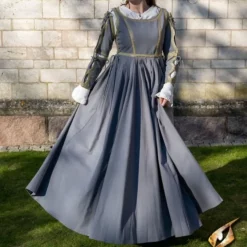 Epic Armoury Renaissance Dress Lucrezia, Gray -Medieval Clothing Sales Store renaissance dress lucrezia gray 5