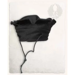 Mytholon Renaissance Hat Lorenz, Black -Medieval Clothing Sales Store renaissance hat lorenz black 2