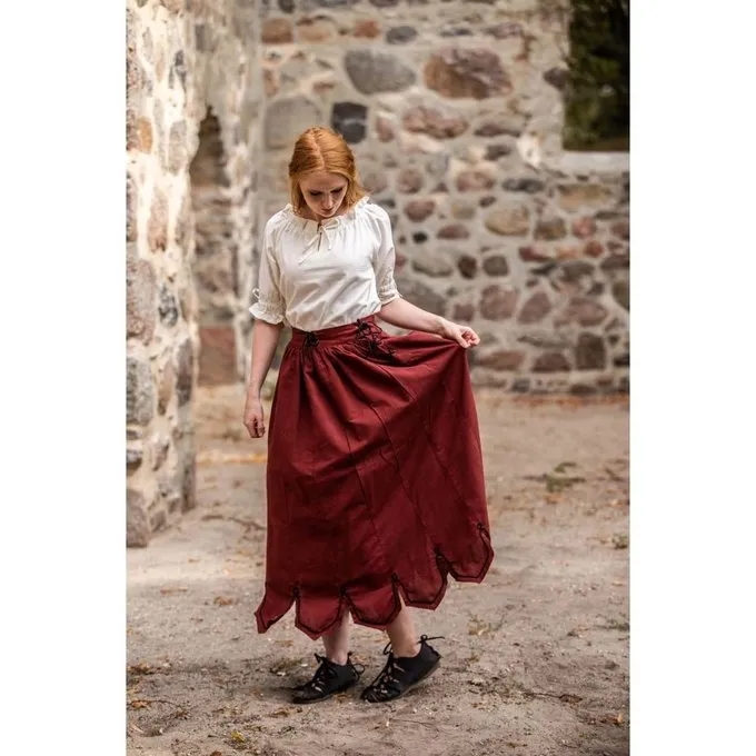 Leonardo Carbone Renaissance Skirt, Red 5 Leonardo Carbone Renaissance Skirt, Red - Image 5