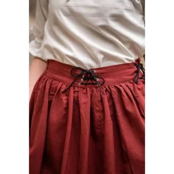 Leonardo Carbone Renaissance Skirt, Red 11 Leonardo Carbone Renaissance Skirt, Red -Medieval Clothing Sales Store renaissance skirt red 5
