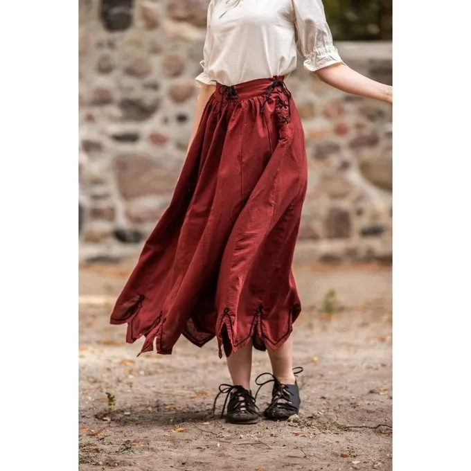 Leonardo Carbone Renaissance Skirt, Red 1 Leonardo Carbone Renaissance Skirt, Red