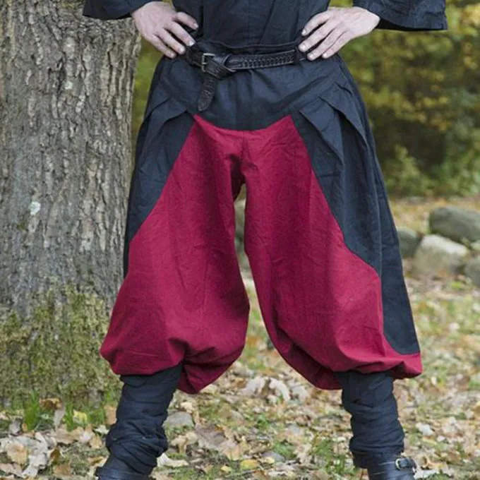 Epic Armoury Renaissance Trousers Raphael, Red-black 1 Epic Armoury Renaissance Trousers Raphael, Red-black