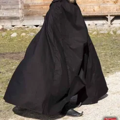 Epic Armoury RFB Cloak Arthur, Black -Medieval Clothing Sales Store rfb cloak arthur black 2