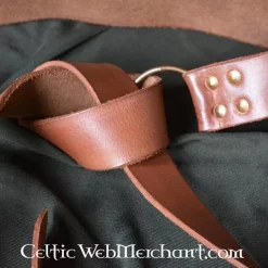 Leonardo Carbone Ring Belt With Celtic Knot, Brown -Medieval Clothing Sales Store ring belt with celtic knot brown 2