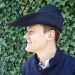 Leonardo Carbone Robin Hood, Leather, Black -Medieval Clothing Sales Store robin hood leather black 2