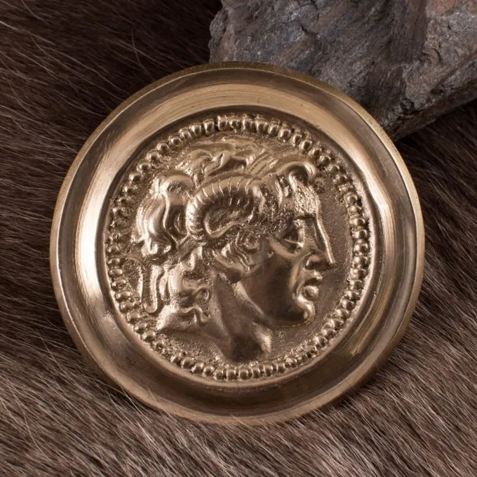 Deepeeka Roman Phalera Alexander The Great Gold Color 2 Deepeeka Roman Phalera Alexander The Great Gold Color - Image 2
