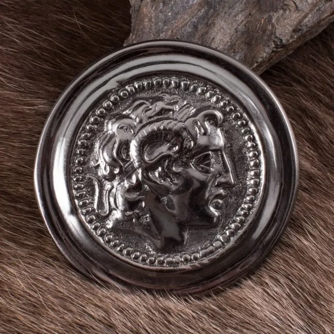Deepeeka Roman Phalera Alexander The Great Silver Color 2 Deepeeka Roman Phalera Alexander The Great Silver Color - Image 2