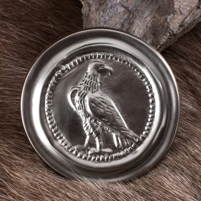 Deepeeka Roman Phalera Small Eagle Silver Color 2 Deepeeka Roman Phalera Small Eagle Silver Color - Image 2