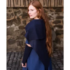 Burgschneider Schort Bertrude Blauw -Medieval Clothing Sales Store schort bertrude blauw 2