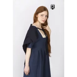 Burgschneider Schort Bertrude Blauw -Medieval Clothing Sales Store schort bertrude blauw 3