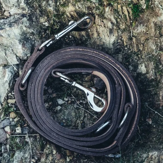 Leonardo Carbone Set Celtic Dog Leash And Collar, Brown 3 Leonardo Carbone Set Celtic Dog Leash And Collar, Brown - Image 3