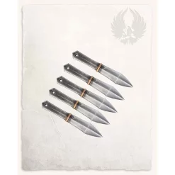 Mytholon Set Of 5 LARP Knives Silos
