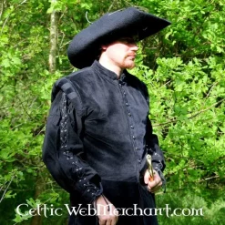 Leonardo Carbone Shirt Tonio Black 8 Leonardo Carbone Shirt Tonio Black -Medieval Clothing Sales Store shirt tonio black 2