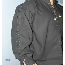 Leonardo Carbone Shirt Tonio Black 10 Leonardo Carbone Shirt Tonio Black -Medieval Clothing Sales Store shirt tonio black 4