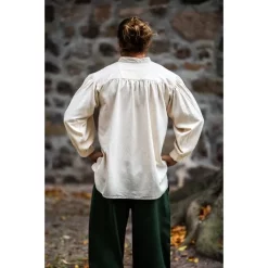 Leonardo Carbone Shirt Wolf Cream -Medieval Clothing Sales Store shirt wolf cream 2