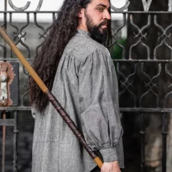 Leonardo Carbone Shirt Wolf Grey 11 Leonardo Carbone Shirt Wolf Grey -Medieval Clothing Sales Store shirt wolf grey 5