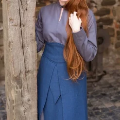 Burgschneider Skirt Tharya, Blue -Medieval Clothing Sales Store skirt tharya blue 1