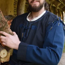 Skjoldehamm Tunic, Blue-dark Blue -Medieval Clothing Sales Store skjoldehamm tunic blue dark blue 5