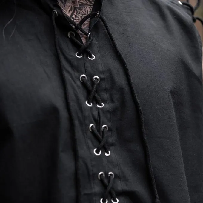 Leonardo Carbone Sleeveless Shirt Ott, Black 2 Leonardo Carbone Sleeveless Shirt Ott, Black - Image 2