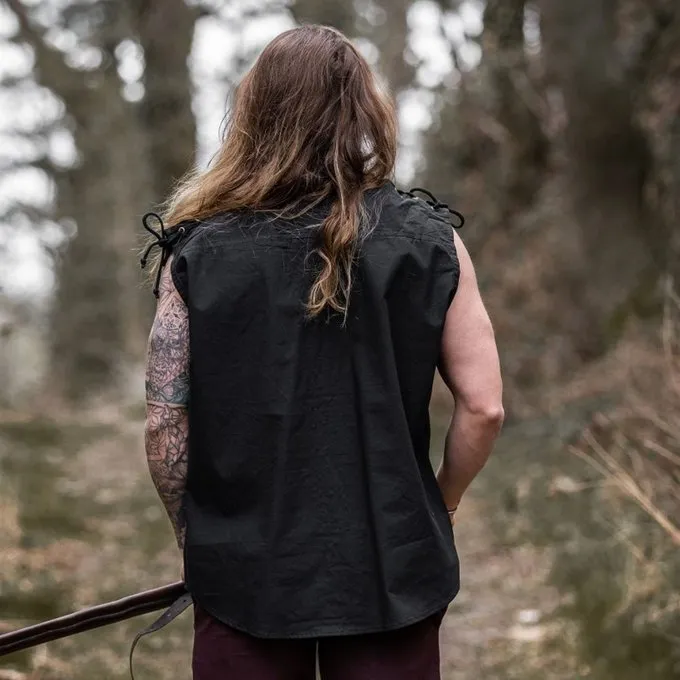 Leonardo Carbone Sleeveless Shirt Ott, Black 6 Leonardo Carbone Sleeveless Shirt Ott, Black - Image 6